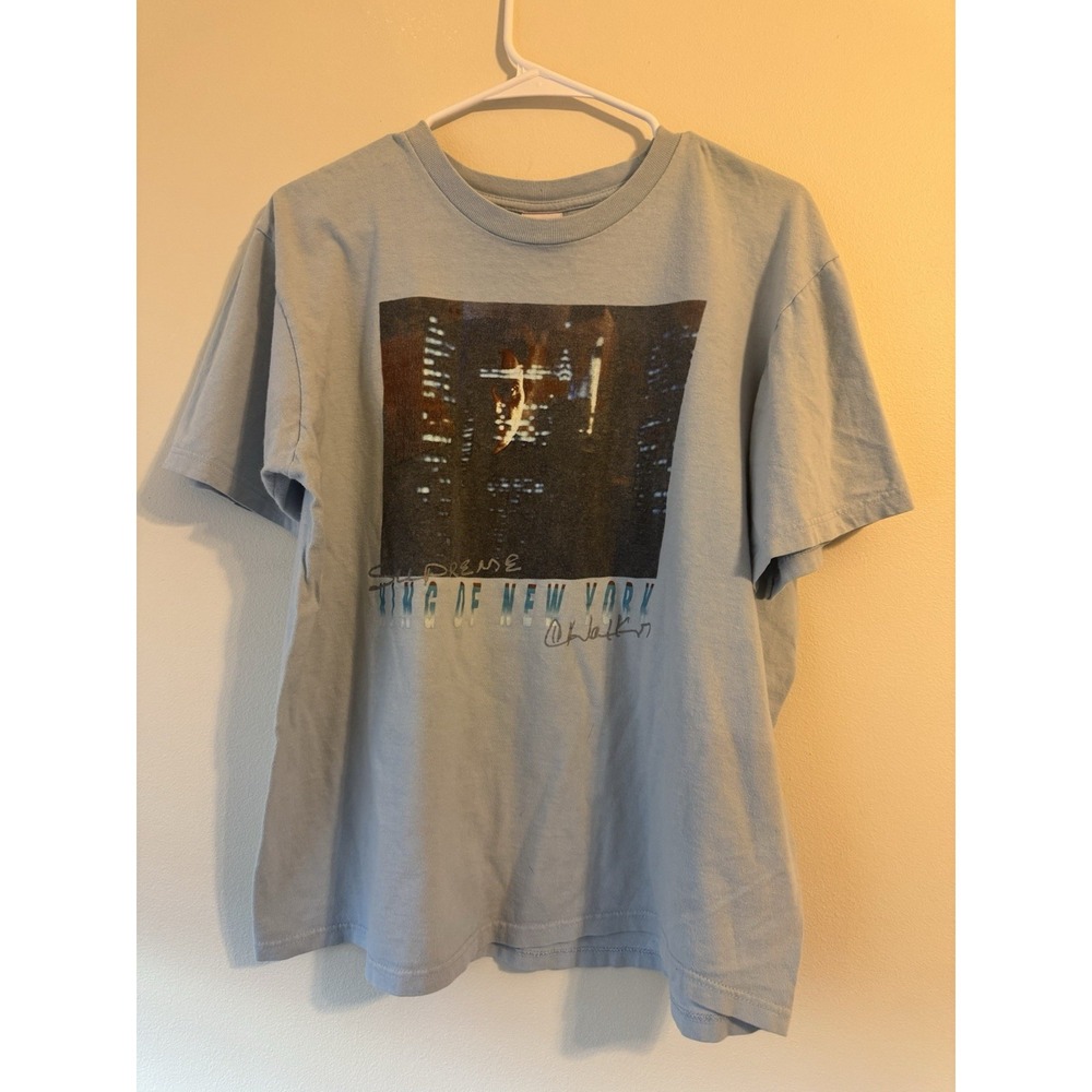 Supreme King of New York Tee Light Blue Streetwear USA Made Size‎ Large